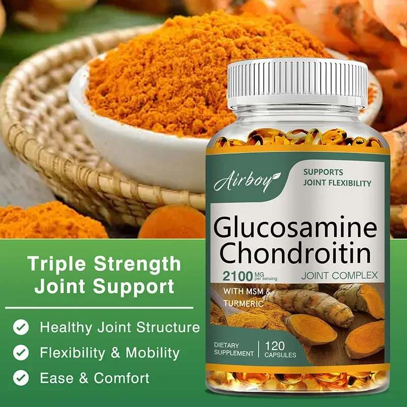 Glucosamine Chondroitin Joint - グルコサミン コンドロイチン - 軟骨を修復し、背中、首、膝の関節の健康、可動性、柔軟性を改善するサプリメント