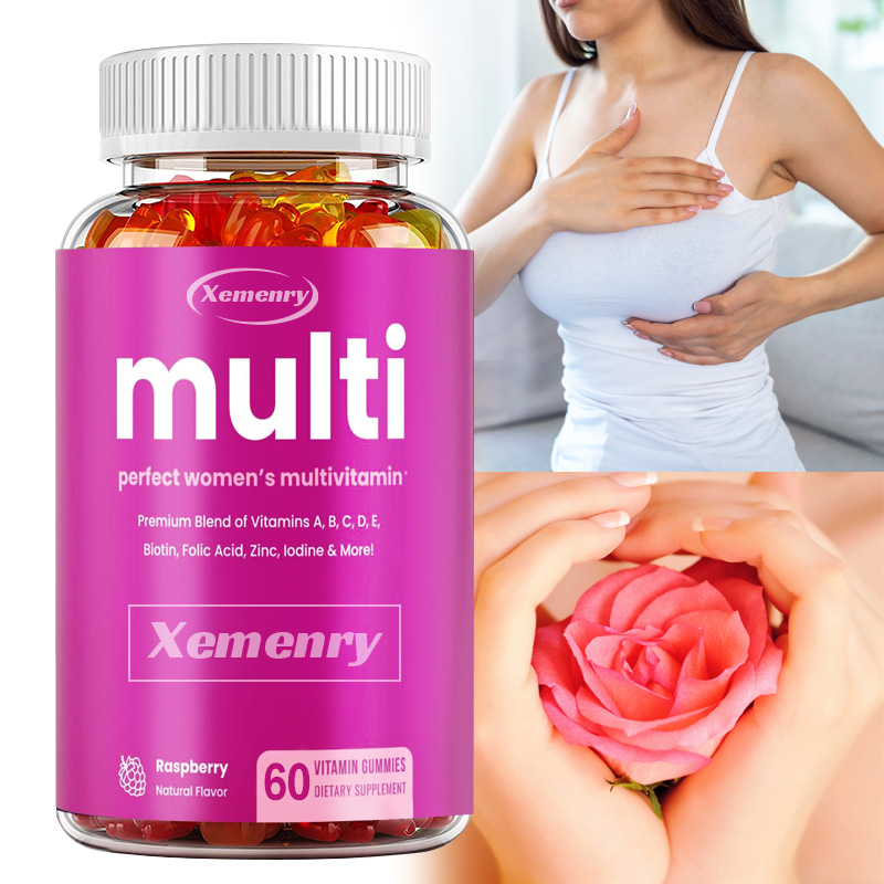 Multivitamin Gummy Adult - 女性用マルチビタミン グミ - 免疫力を高め、細胞のエネルギーをサポートし、脳、皮膚、骨の健康を促進し、活力を高めます