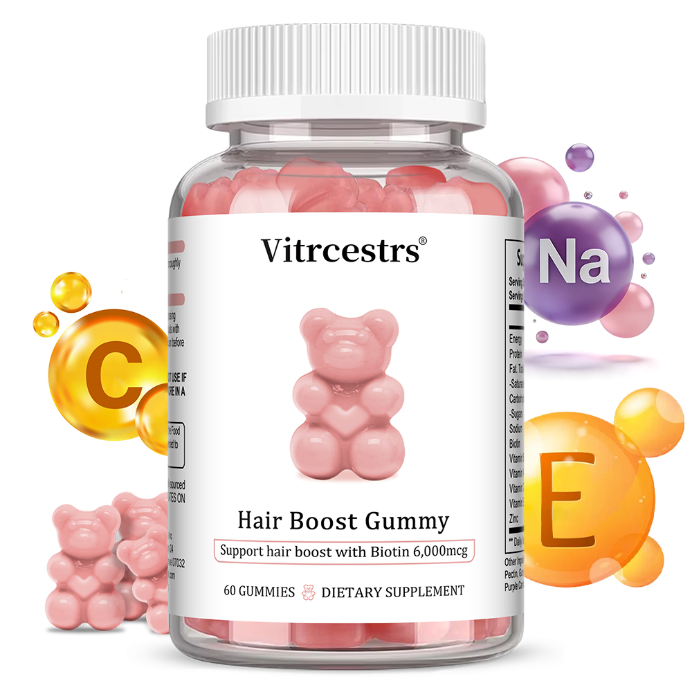 ヘアブーストグミ、ビオチン6,000mcg配合、女性と男性の - Biotin Hair Growth のレビューと価格