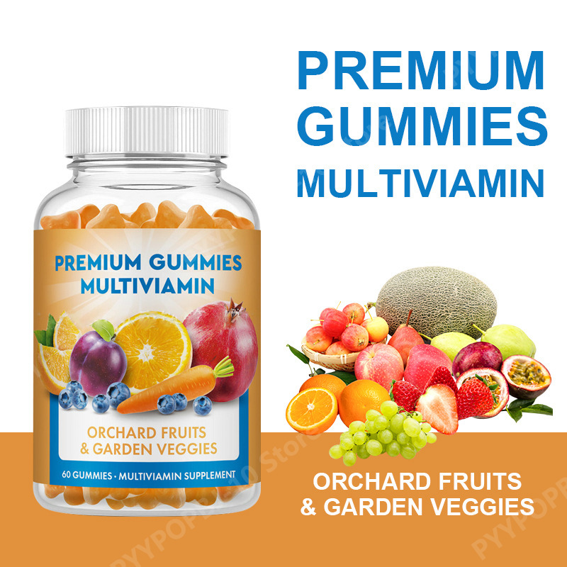 毎日のマルチビタミン グミ 60粒入り 天然ブレンド 果樹園 - Multivitamin Gummy Adult のレビューと価格