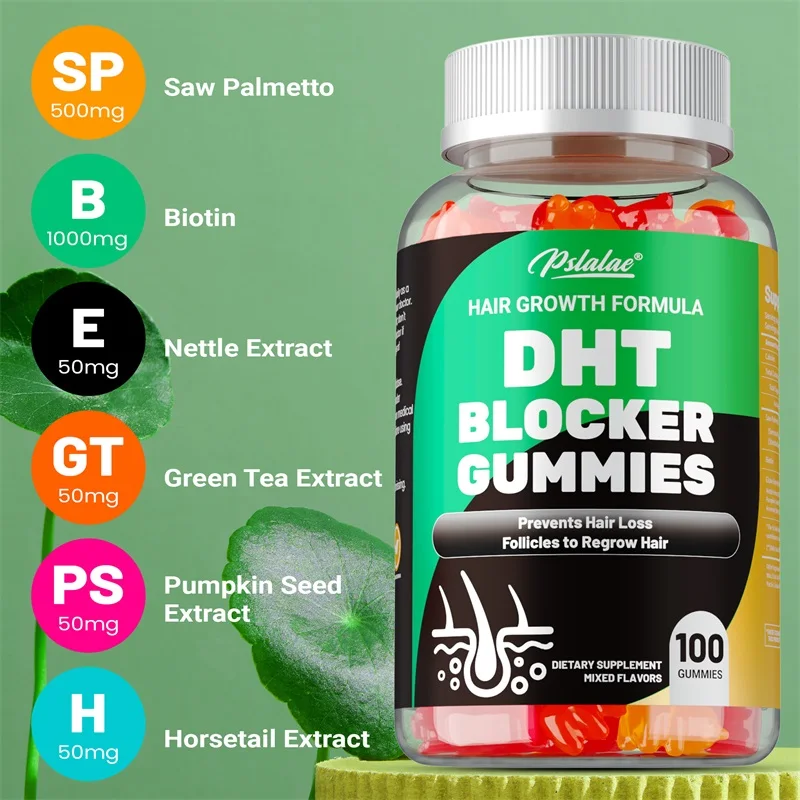 DHT ブロッカー グミ - 前立腺の炎症を軽減 DHT ブ - Biotin Hair Growth のレビューと価格