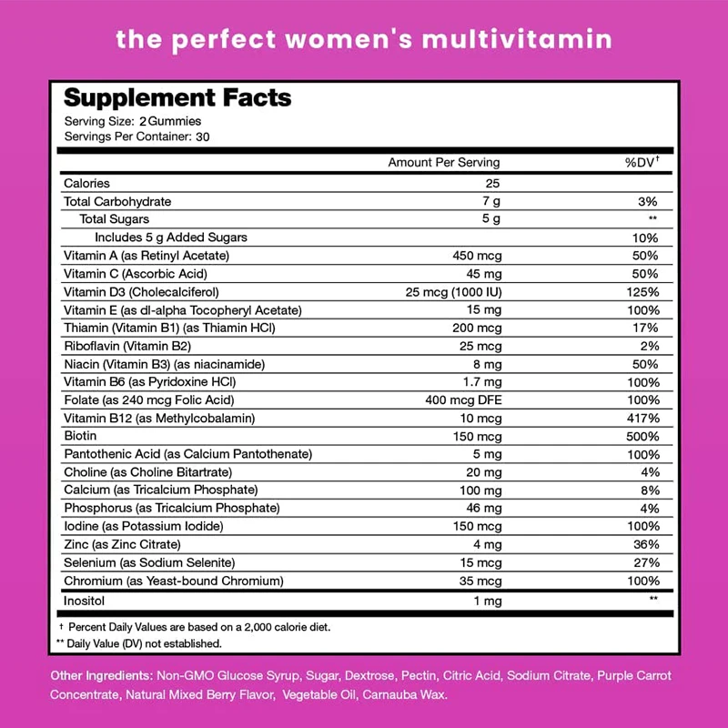 女性用マルチビタミン グミ - 免疫力を高め、細胞のエネルギ - Multivitamin Gummy Adult のレビューと価格