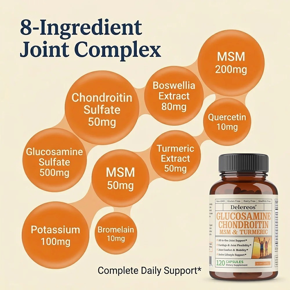 グルコサミン・コンドロイチン・MSM＆ターメリック関節サポー - Glucosamine Chondroitin Joint のレビューと価格