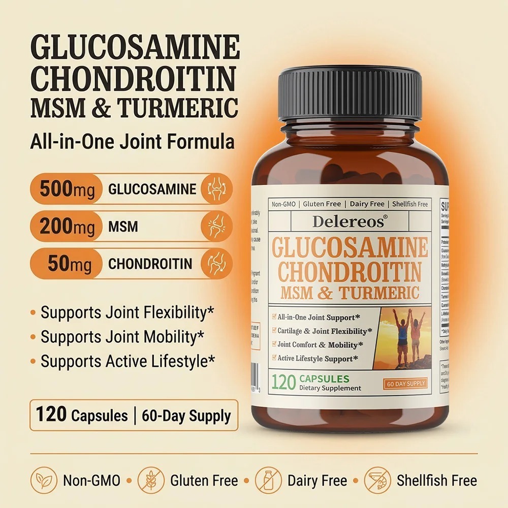 グルコサミン・コンドロイチン・MSM＆ターメリック関節サポー - Glucosamine Chondroitin Joint のレビューと価格
