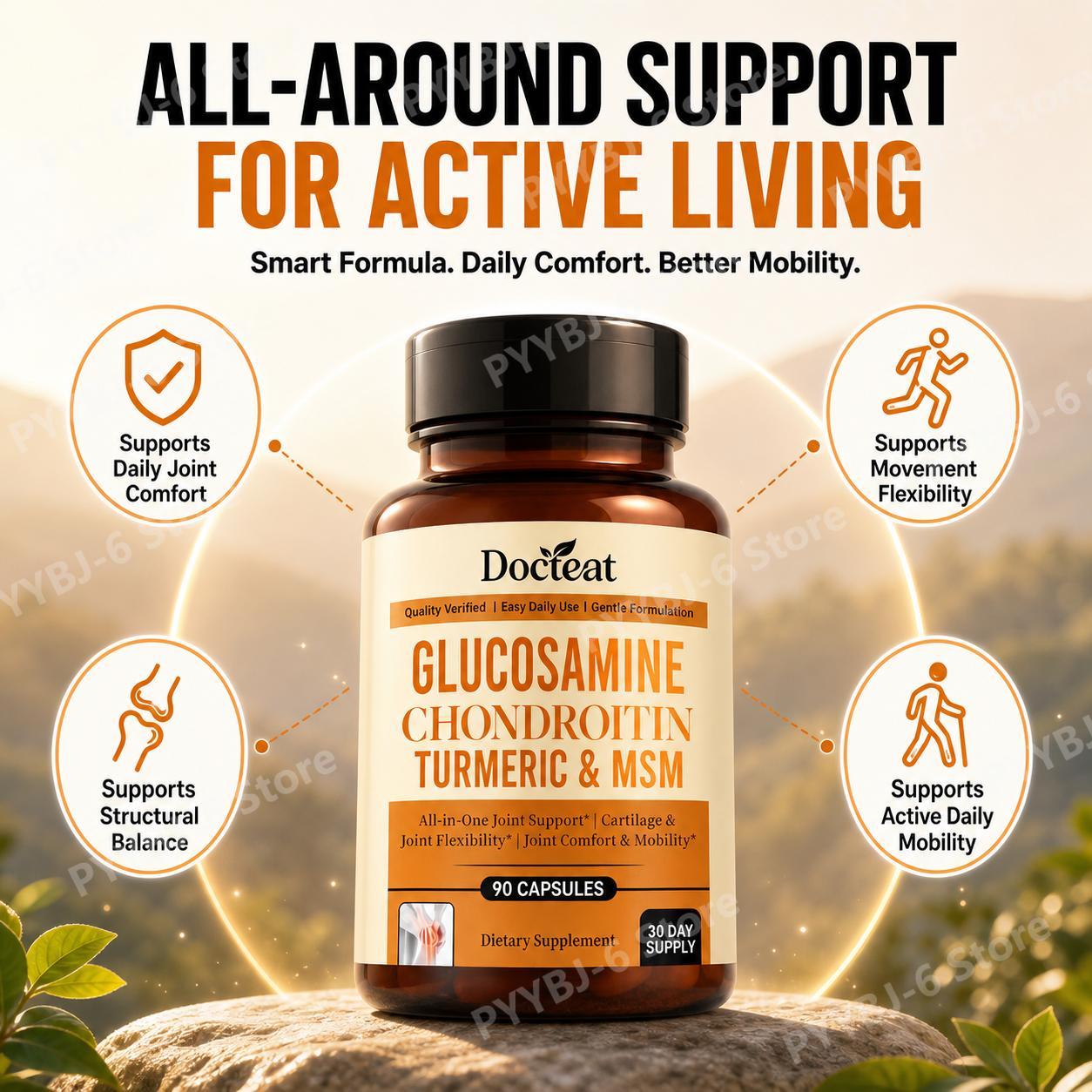 ドクテート グルコサミン コンドロイチン カプセル 90粒入 - Glucosamine Chondroitin Joint のレビューと価格