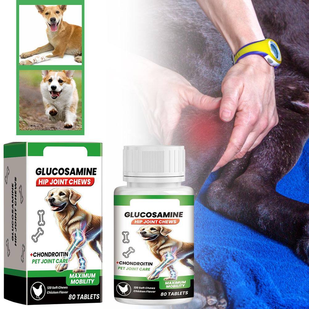 80 錠犬の関節サポートペットのヒップケアグルコサミンコンド - Glucosamine Chondroitin Joint のレビューと価格