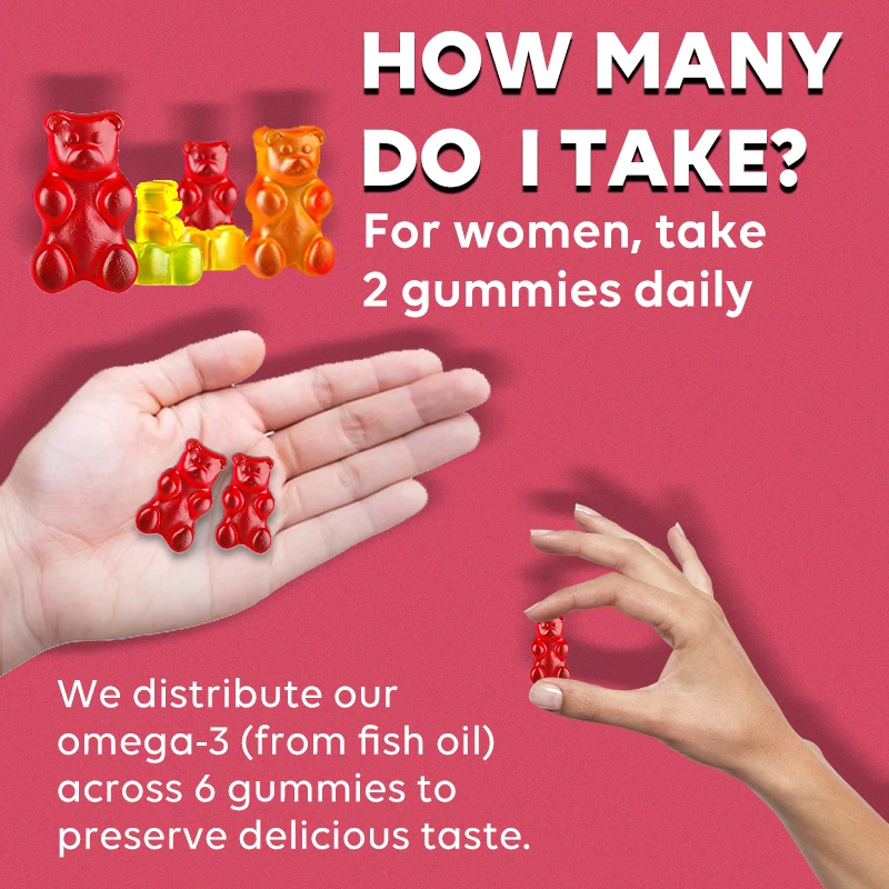 女性のためのビタミン - マルチビタミンとオメガ3、免疫力の - Multivitamin Gummy Adult のレビューと価格