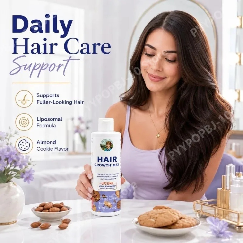 リポソーマル育毛液、ノコギリヤシ＆ビオチン配合で3週間で髪を - Biotin Hair Growth のレビューと価格