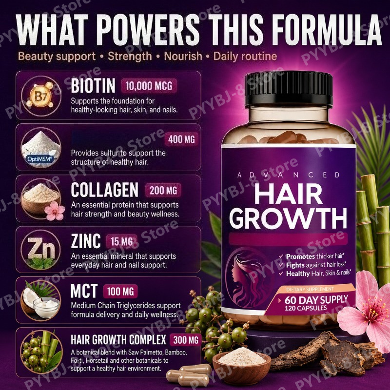 女性用ヘアビタミンカプセル 120粒入り ビオチン10,00 - Biotin Hair Growth のレビューと価格